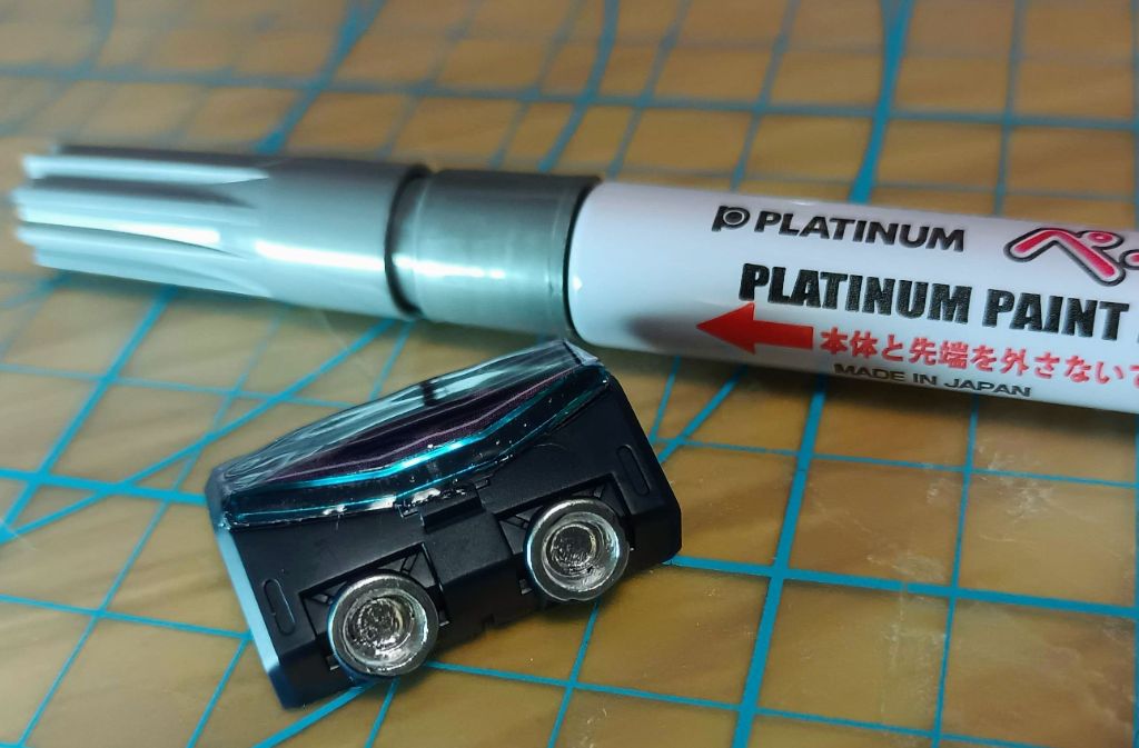 ペイントマーカー細字　銀 ダイソー レビュー 2枚目